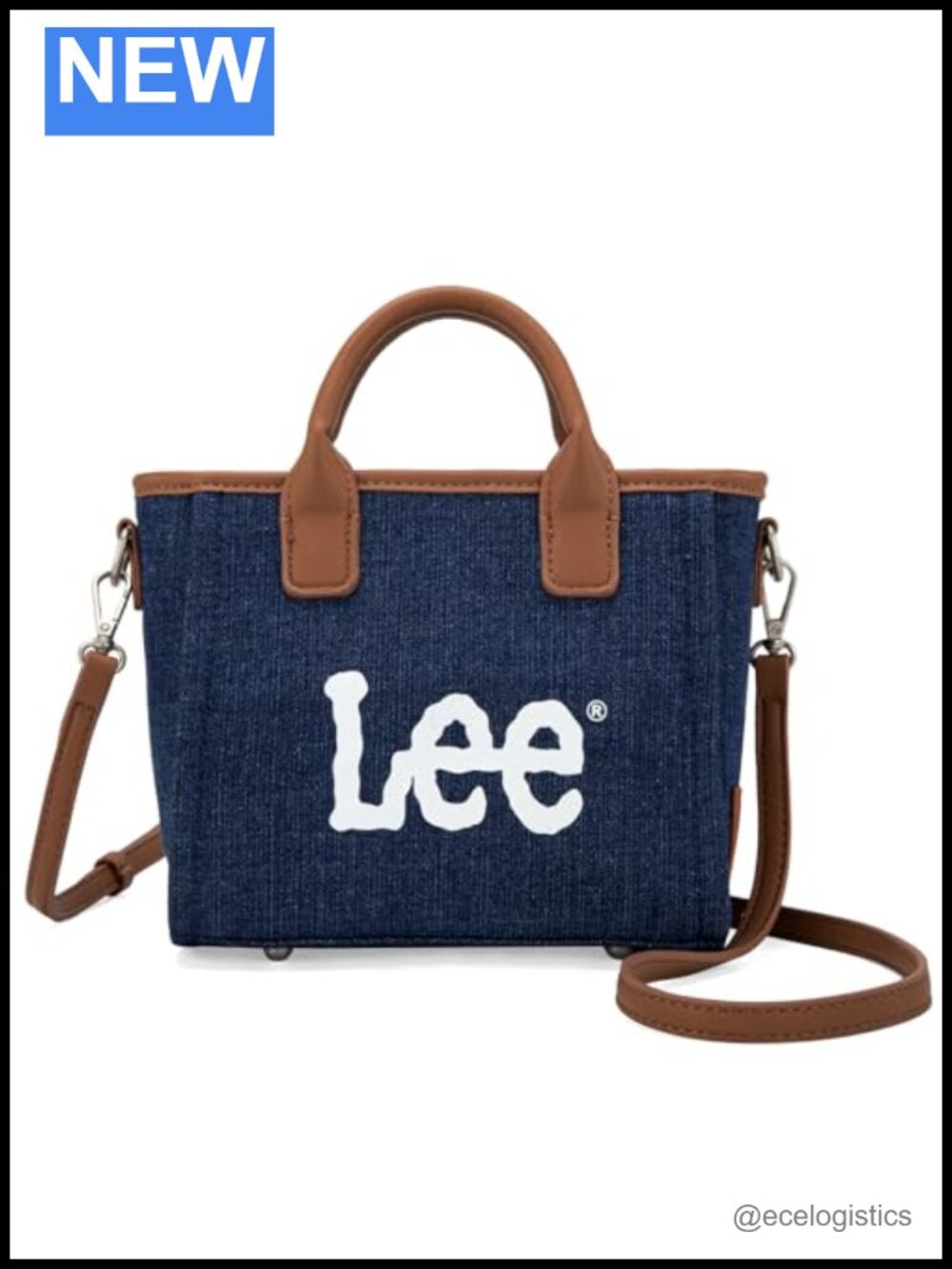 Denim Tote Bag with Crossbody Strap Women Small Handbag Shoulder Purse